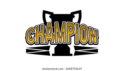 design de vektor campeão para o seu esporte de logotipo