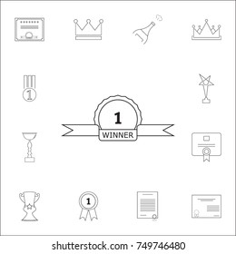 champion vintage icon. Set of prizes icons. Web Icons Premium quality graphic design. Signs, outline symbols collection, simple icons for websites, web design, mobile app on white background