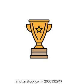 champion, winner, award, trophy line colored icon. Signs, symbols can be used for web, logo, mobile app, UI, UX