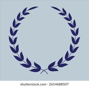 Champion wreath coloring icon illustration design