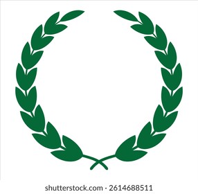 Champion wreath coloring icon illustration design
