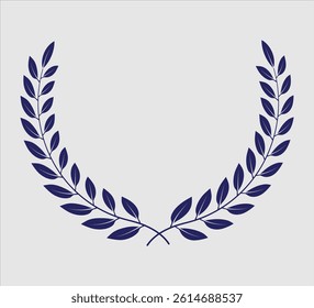Champion wreath coloring icon illustration design