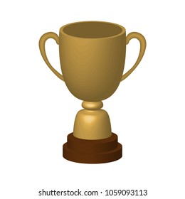 champions 3D Cup trophy, eps 10