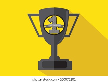 champions cup icon in illustration idea design