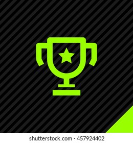 champions cup isolated minimal single flat icon. Winner line vector icon for websites and mobile minimalist flat design.