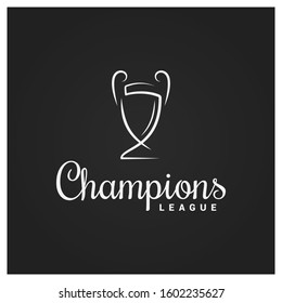 Champions cup logo on black background