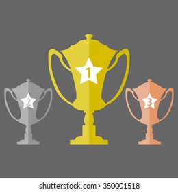 champions cup vector icon