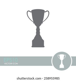 Champions cup vector icon. Trophy symbol.
