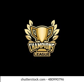 Champions league emblem vector.