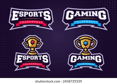 Champions League E-sports Gaming Logo for Tournament 