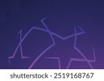 Champions league european best football team league wallpaper. Vector dark blue and purple background with 3d outline five pointed stars ball.