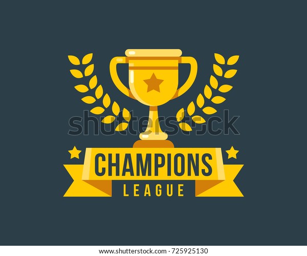 Champions League Gold Cup Symbol Vektorgrafik