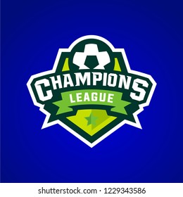 Champions league sport logo emblem graphic vector