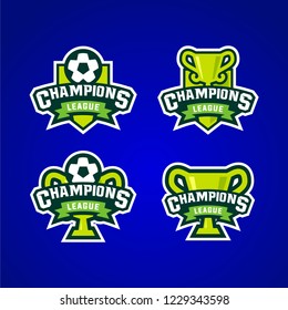 Champions league sport logo emblem graphic vector
