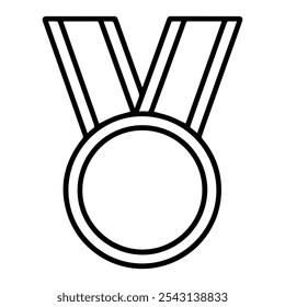 The Champion's Medal icon vector