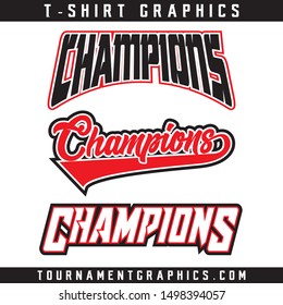 Champions. Mockup template sports symbol, logo, emblem or sticker for branding, printing, sports team. Vector illustration on white background.