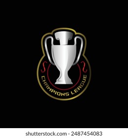 Champions sport league emblem badge logo design isolated