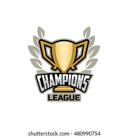 Champions sports league logo, emblem, illustration,  banner, badge