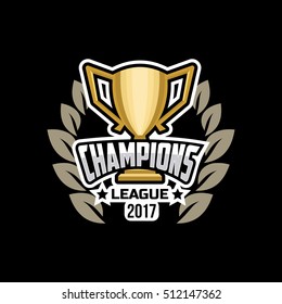 Champions Sports League Logo Emblem.