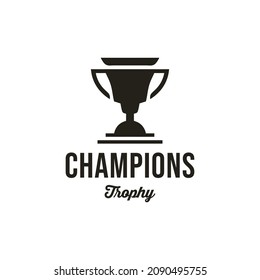 Champions Trophy Black Element Logo Vector.