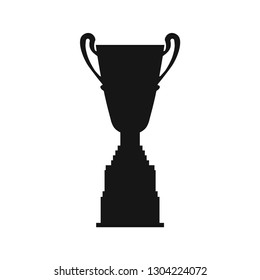 Champions trophy cup icon vector illustration