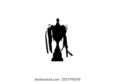 Champions trophy icon vector illustration. First place award sign. Victory symbol. Trophy cup, winner cup, victory cup icon. Reward symbol sign for web and mobile