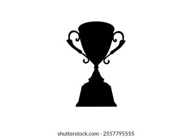 Champions trophy icon vector illustration. First place award sign. Victory symbol. Trophy cup, winner cup, victory cup icon. Reward symbol sign for web and mobile