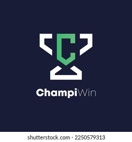 Champions Trophy Letter C Logo Design Vector