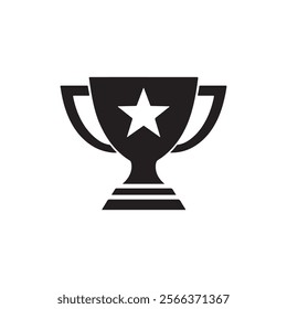 Champion's Trophy: Symbol of Victory, isolated on white background illustration 