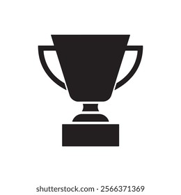Champion's Trophy: Symbol of Victory, isolated on white background illustration 
