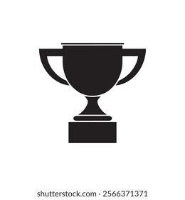 Champion's Trophy: Symbol of Victory, isolated on white background illustration 