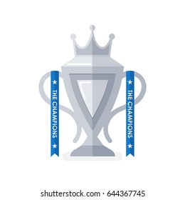 The champions trophy. Vector illustration.