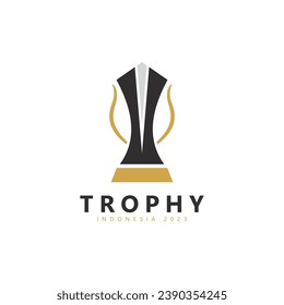 Trofeo campeón de inspiración para el diseño del logo del premio ganador