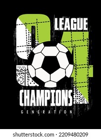 Champions typography design t-shirt print vector illustration
