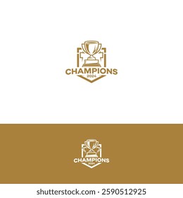 Champions vector logo design template