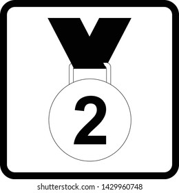 A championship 2nd place medal.