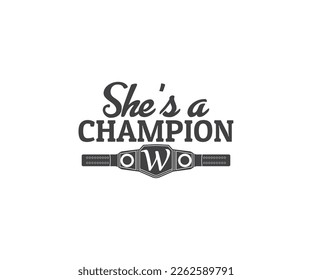 
Championship Belt typography, Championship EPS, Champion SVG, She's a champion, svg