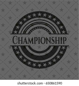 Championship black emblem