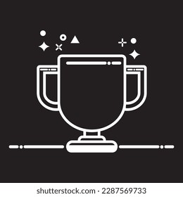 championship cup, icon and logo vector