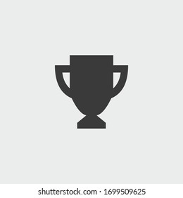 championship cup icon. championship cup vector on gray background