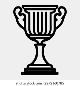 championship cup isolated on white