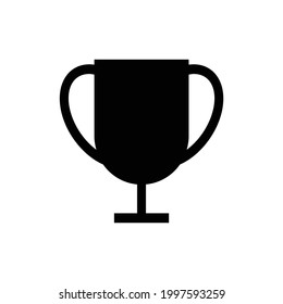 Icono vectorial de copa de campeonato, aislado en fondo blanco