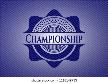 Championship denim background