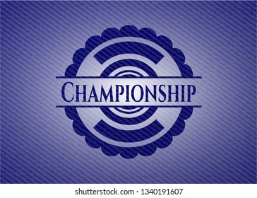 Championship denim background