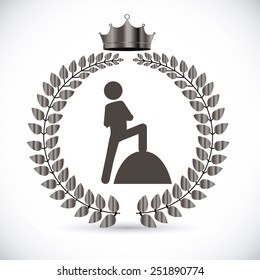 Championship design over white background, vector illustration.