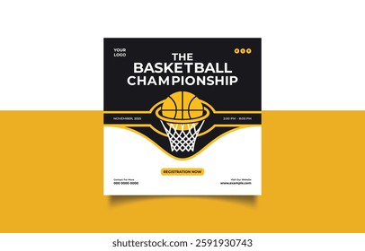 Championship Event Flyer with Registration Details and Contact Information