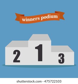 championship podium numbers  icon vector illustration design eps10
