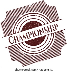 Championship rubber grunge texture seal