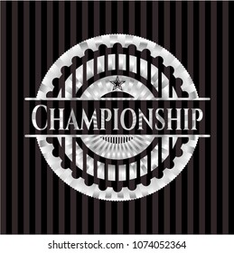  Championship silver emblem or badge