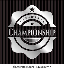 Championship silver shiny badge